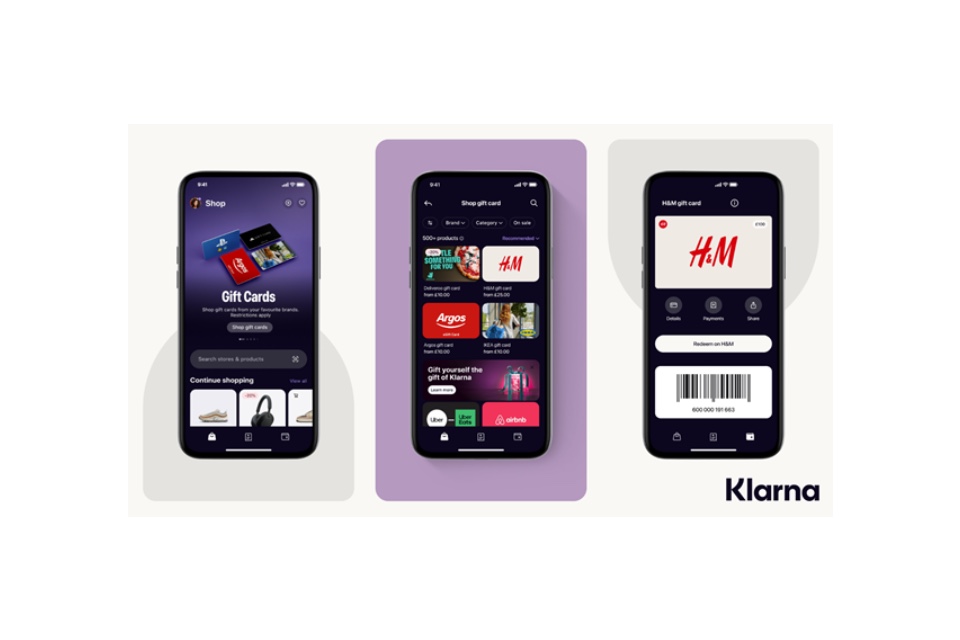 Klarna signals intentions in £7 billion UK gift card market with new Gift Card Store